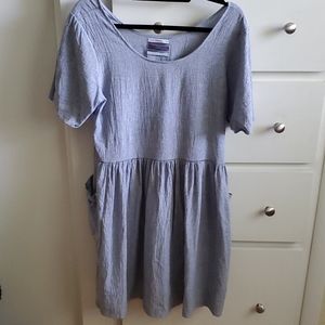 Light blue chambray style dress